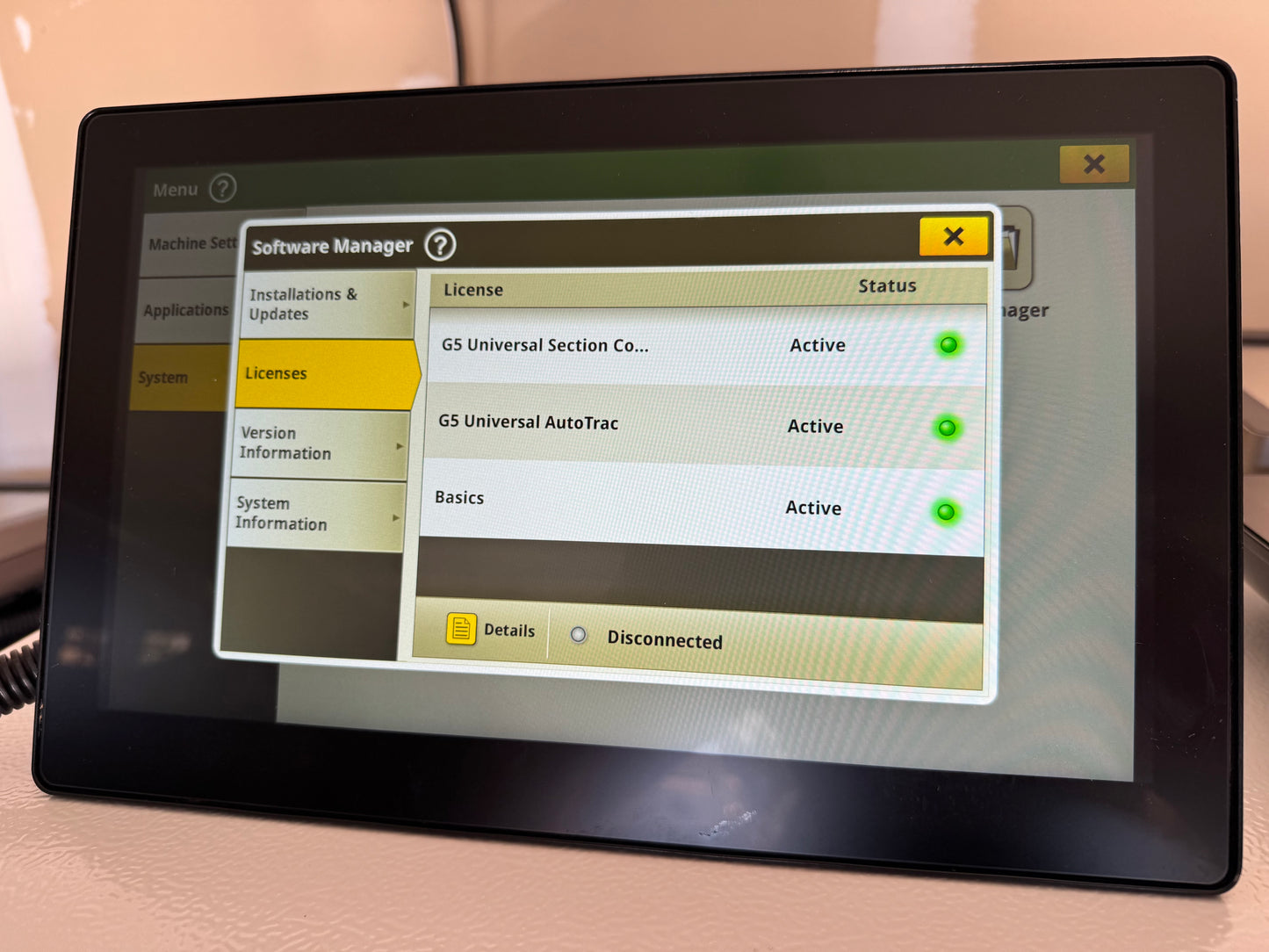G5 Plus Universal Display - AutoTrac and Section Control