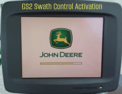 Swath Control Activation for the GS2 Display