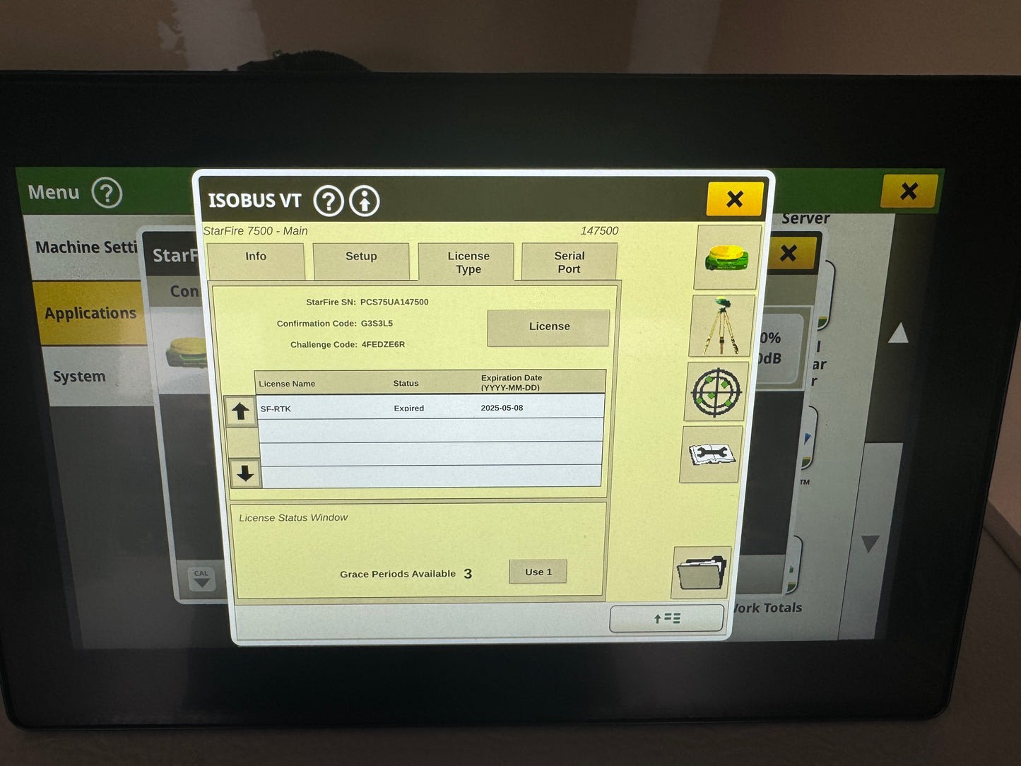 StarFire 7500 Receiver - SF1 and SF-RTK Ready