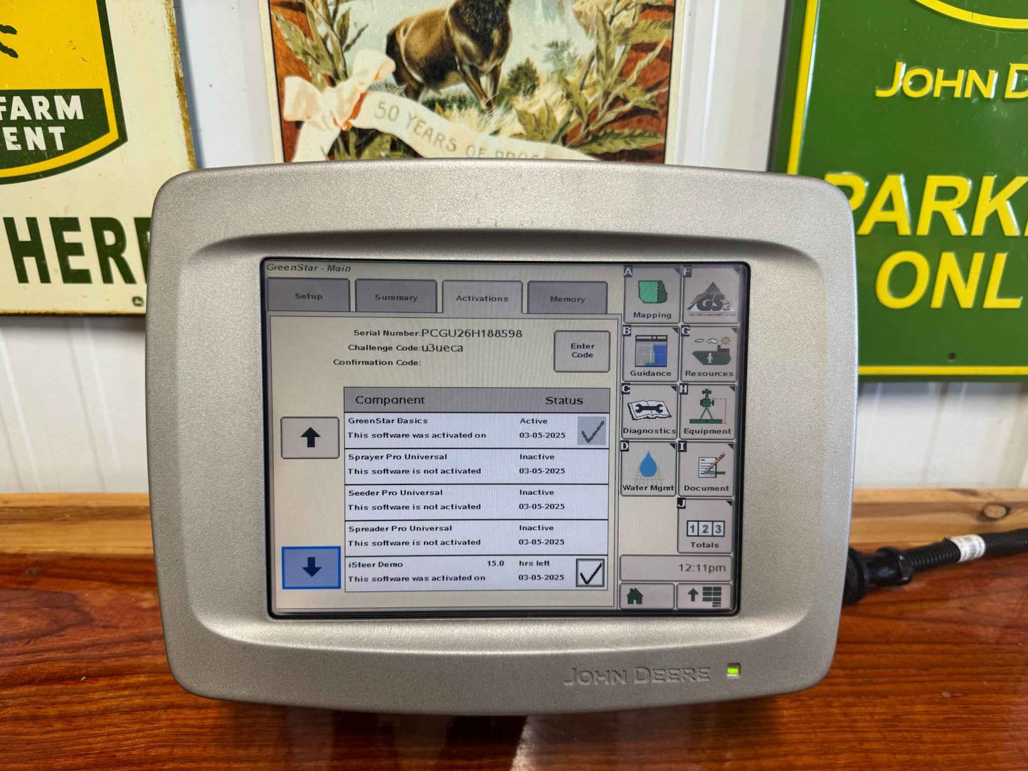 GreenStar2 2600 Display - AutoTrac / Swath Control / RowSense