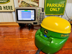 Used John Deere StarFire 3000 receiver with SF1 — serial label