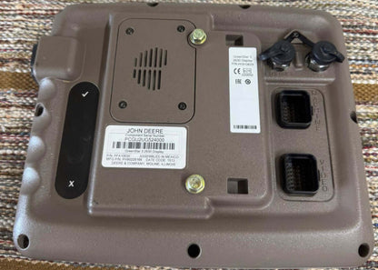 Back side of 2630 display showing ports and serial number