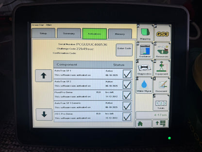 2630 display with AutoTrac SF1 SF2 – compatible with Gen3 and Gen4 equipment