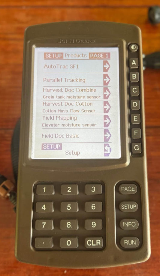 John Deere Original GreenStar Display (Brown Box) — AutoTrac Key Card (Used)